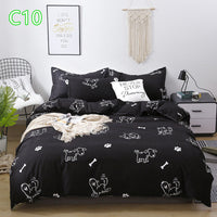 HKM-360723 Cute Cartoon Pattern Soft Quilt Cover and Pillowcase Set for Kids - Multiple Sizes Available