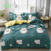 HKM-360723 Cute Cartoon Pattern Soft Quilt Cover and Pillowcase Set for Kids - Multiple Sizes Available