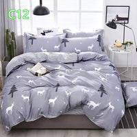 HKM-360723 Cute Cartoon Pattern Soft Quilt Cover and Pillowcase Set for Kids - Multiple Sizes Available