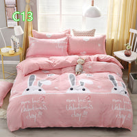 HKM-360723 Cute Cartoon Pattern Soft Quilt Cover and Pillowcase Set for Kids - Multiple Sizes Available