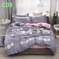 HKM-360723 Cute Cartoon Pattern Soft Quilt Cover and Pillowcase Set for Kids - Multiple Sizes Available