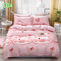 HKM-360723 Cute Cartoon Pattern Soft Quilt Cover and Pillowcase Set for Kids - Multiple Sizes Available
