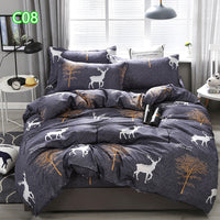 HKM-360723 Cute Cartoon Pattern Soft Quilt Cover and Pillowcase Set for Kids - Multiple Sizes Available