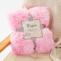 HKM-360723 Double-Layer Tie Dye Plush Blanket for Sofa – Cozy Polyester Cover 130x160cm & 160x200cm