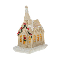 HKM-360851 LED Luminous Resin Christmas House Decorations – Various Styles