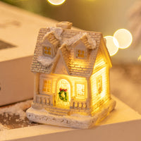 HKM-360851 LED Luminous Resin Christmas House Decorations – Various Styles