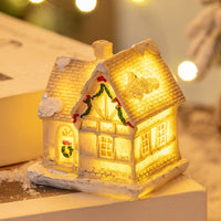 HKM-360851 LED Luminous Resin Christmas House Decorations – Various Styles