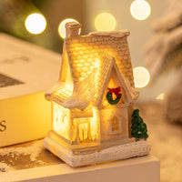 HKM-360851 LED Luminous Resin Christmas House Decorations – Various Styles