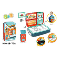 HKM-360979 3-in-1 Educational Drawing Backpack and Magnetic Drawing Board Play Set for Kids Ages 2-13