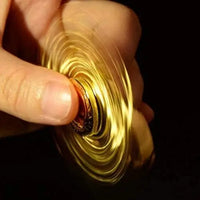 HKM-361043 Golden Metal Fidget Spinner for Stress Relief and Anxiety Management, Suitable for Ages 5 and Up
