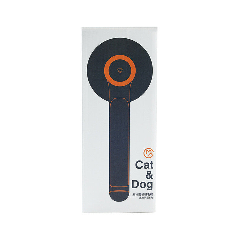 HKM-361171 135-Degree Round Handle Pet Passage Comb with Self-Cleaning Feature