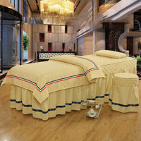 HKM-361171 Cotton Beauty Bed Cover for Salon - Casual Twill Design, 180x230cm