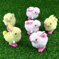 HKM-361235 Clockwork Plush Rabbit Toy - Fun Educational Stuffed Animal for Kids - Perfect for Easter and Gifts