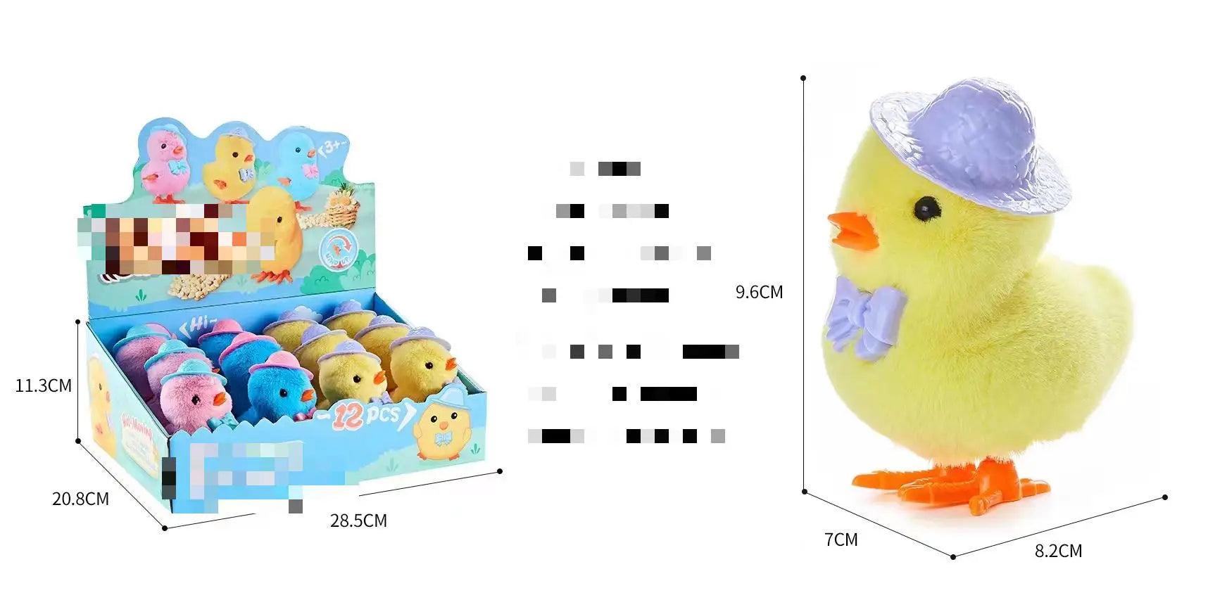 KTX-361235 Clockwork Plush Rabbit Toy - Fun Educational Stuffed Animal for Kids - Perfect for Easter and Gifts