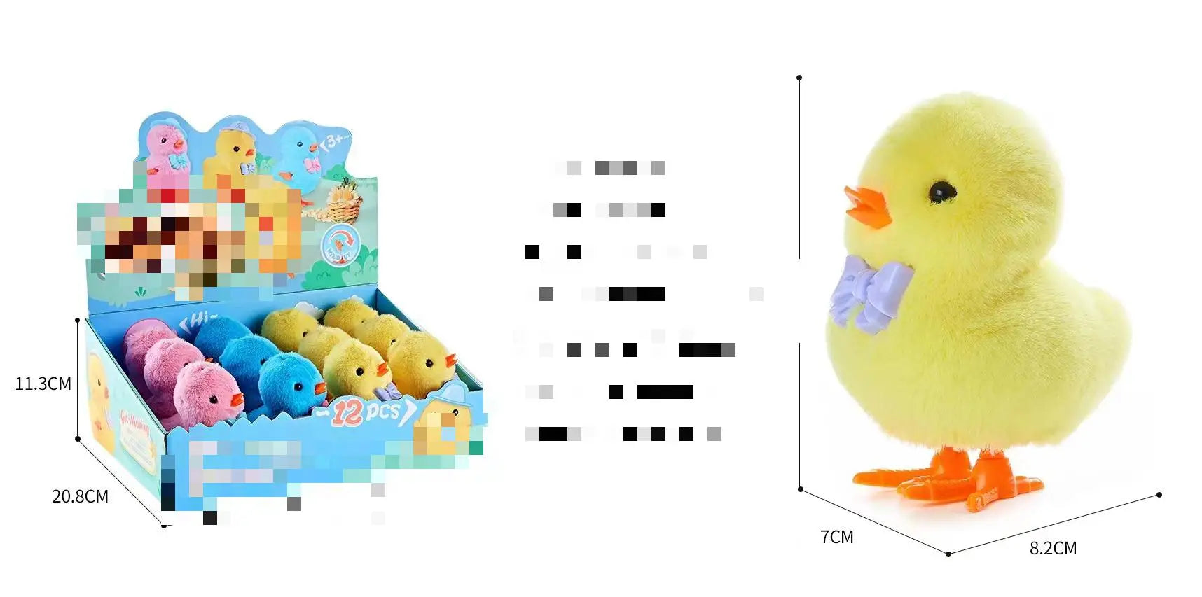 KTX-361235 Clockwork Plush Rabbit Toy - Fun Educational Stuffed Animal for Kids - Perfect for Easter and Gifts