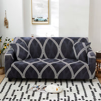 HKM-361235 Modern Elastic Kaleidoscope Polyester Sofa Cover - Various Patterns and Sizes Available