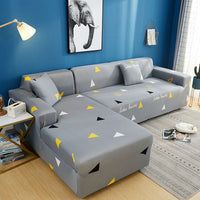 HKM-361235 Modern Elastic Kaleidoscope Polyester Sofa Cover - Various Patterns and Sizes Available