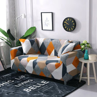 HKM-361235 Modern Elastic Kaleidoscope Polyester Sofa Cover - Various Patterns and Sizes Available