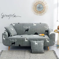 HKM-361235 Modern Elastic Kaleidoscope Polyester Sofa Cover - Various Patterns and Sizes Available