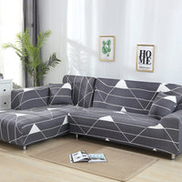 HKM-361235 Modern Elastic Kaleidoscope Polyester Sofa Cover - Various Patterns and Sizes Available