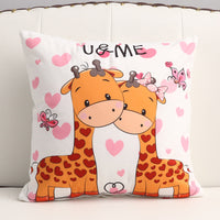 HKM-361299 Cartoon Short Plush Pillow for Home and Outdoor Decoration