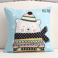 HKM-361299 Cartoon Short Plush Pillow for Home and Outdoor Decoration