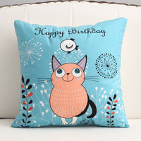 HKM-361299 Cartoon Short Plush Pillow for Home and Outdoor Decoration