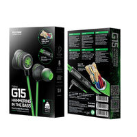 HKM-361299 Wired In-Ear Headset with Microphone and Silicone Earplugs