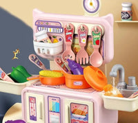 HKM-361363 Plastic Pretend Play Kitchen Toy Set for Children – 13-Piece Mini Kitchen Playset