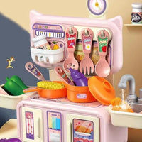 HKM-361363 Plastic Pretend Play Kitchen Toy Set for Children – 13-Piece Mini Kitchen Playset