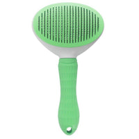 HKM-361491 Self-Cleaning Pet Comb for Dogs and Cats - Durable Stainless Steel with Non-Slip Handle