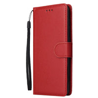 HKM-361491 Ultra-Thin Flip Phone Holster with Card Photo Frame in Solid Color - Simple Design