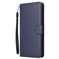HKM-361491 Ultra-Thin Flip Phone Holster with Card Photo Frame in Solid Color - Simple Design