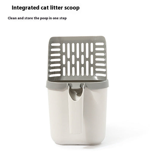 HKM-361555 Large Capacity Cat Litter Scoop with Storage Box for Easy Cleanup