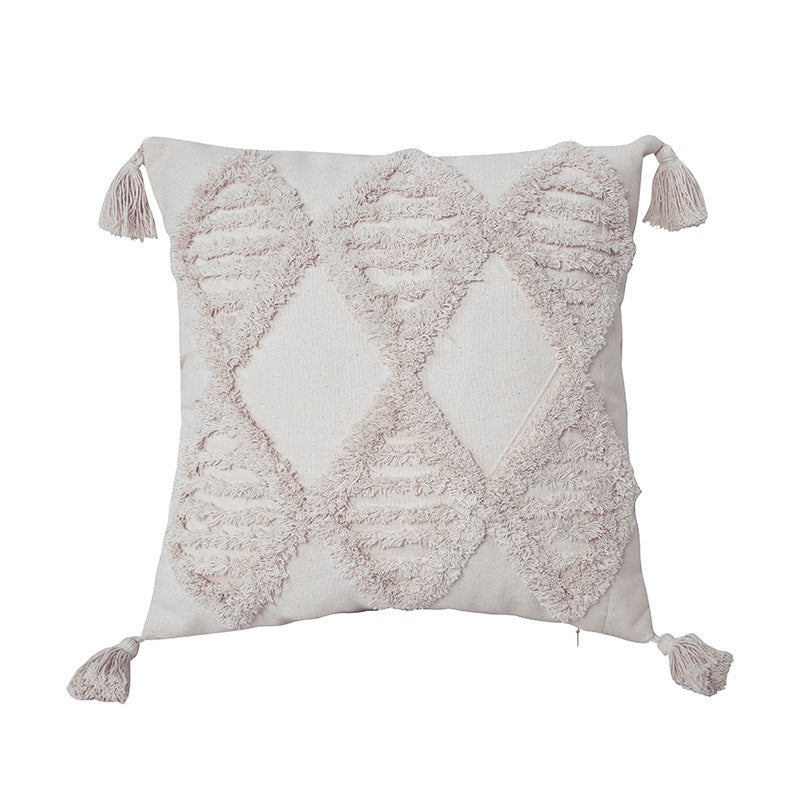 HKM-361683 Moroccan Style Cotton Cushion Cover for Living Room and Outdoor Use
