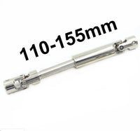 HKM-361747 Universal Drive Shaft for SCX10 D90 90027 90022 90028 Models - Stainless Steel Transmission Component, Adjustable Length 90-115mm & 110-155mm