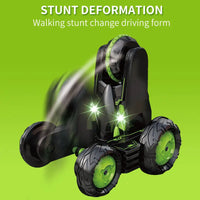 HKM-361811 Transformation 2.4GHz RC Stunt Car Toy - Double-Sided 6WD Drift Truck for Indoor and Outdoor Use
