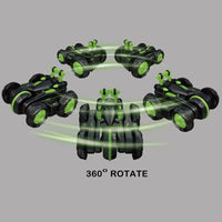 HKM-361811 Transformation 2.4GHz RC Stunt Car Toy - Double-Sided 6WD Drift Truck for Indoor and Outdoor Use