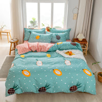 HKM-361875 Three-Piece Terylene Quilt Cover Set with Multiple Size Options and Pillowcases