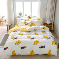 HKM-361875 Three-Piece Terylene Quilt Cover Set with Multiple Size Options and Pillowcases