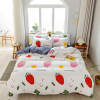 HKM-361875 Three-Piece Terylene Quilt Cover Set with Multiple Size Options and Pillowcases