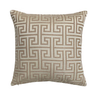 HKM-361939 Jacquard Yarn Dyed Chenille Cushion Cover - 45x45cm Decorative Pillow Case in Gold, Fluorescent Green, Beige, Dark Beige
