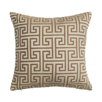 HKM-361939 Jacquard Yarn Dyed Chenille Cushion Cover - 45x45cm Decorative Pillow Case in Gold, Fluorescent Green, Beige, Dark Beige
