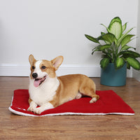 HKM-362003 Super Soft Christmas Pet Mat in Red - Cozy and Comfortable for All Pet Sizes