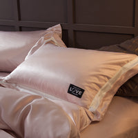 HKM-362387 Cotton Four-Piece Bedding Set with Soft Silk-Like Finish for 1.5m, 1.8m, and 2.0m Beds
