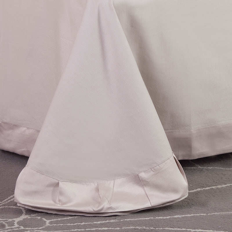HKM-362387 Cotton Four-Piece Bedding Set with Soft Silk-Like Finish for 1.5m, 1.8m, and 2.0m Beds