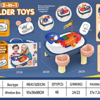 HKM-362387 Dinosaur Projection Drawing Toy with Building Blocks for Kids Indoor Basketball Game