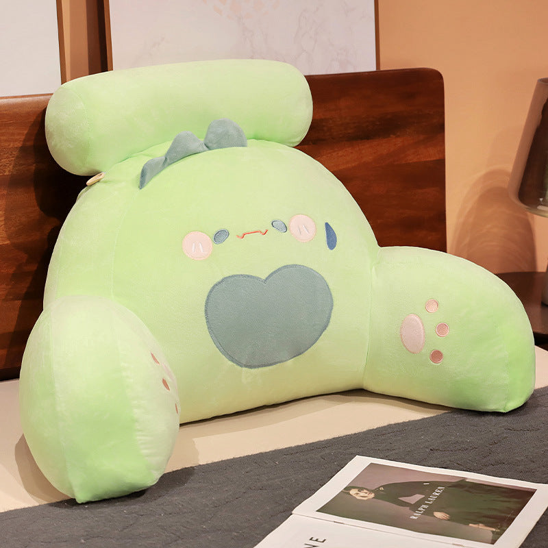 HKM-362515 Cartoon Soft Cushion for Bedside or Sofa in Pink Pig, Cat, Dinosaur, Husky Designs