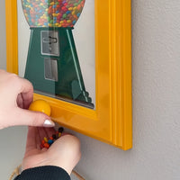HKM-362643 Wall-Mounted Square Photo Frame with Candy Dispenser for Easy Access to Treats