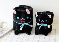 HKM-362707 Shiba Inu Flannel Air Conditioning Blanket - Small Doll Design - Two Sizes Available